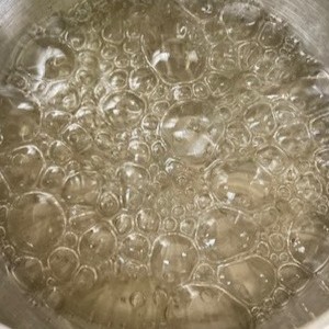 160℃：色が濃くなり、甘く香ばしい香り